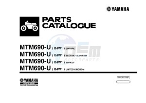 XSR700 MTM690-U (BJW1) drawing Infopage-1