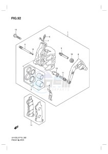 UH125 BURGMAN EU drawing FRONT CALIPER