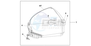 XL700VA9 Europe Direct - (ED / ABS) drawing NEW 45L TOPBOX SHASTA WHITE