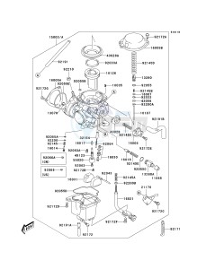 KSF 400 A [KFX400) (A1-A3) [KFX400) drawing CARBURETOR -- A3- -