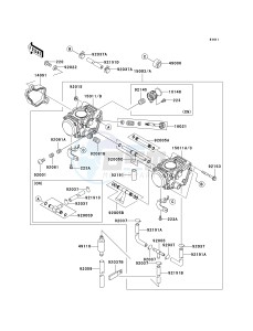 KVF 650 B [PRAIRIE 650 4X4 ADVANTAGE CLASSIC] (B2) [PRAIRIE 650 4X4 ADVANTAGE CLASSIC] drawing CARBURETOR