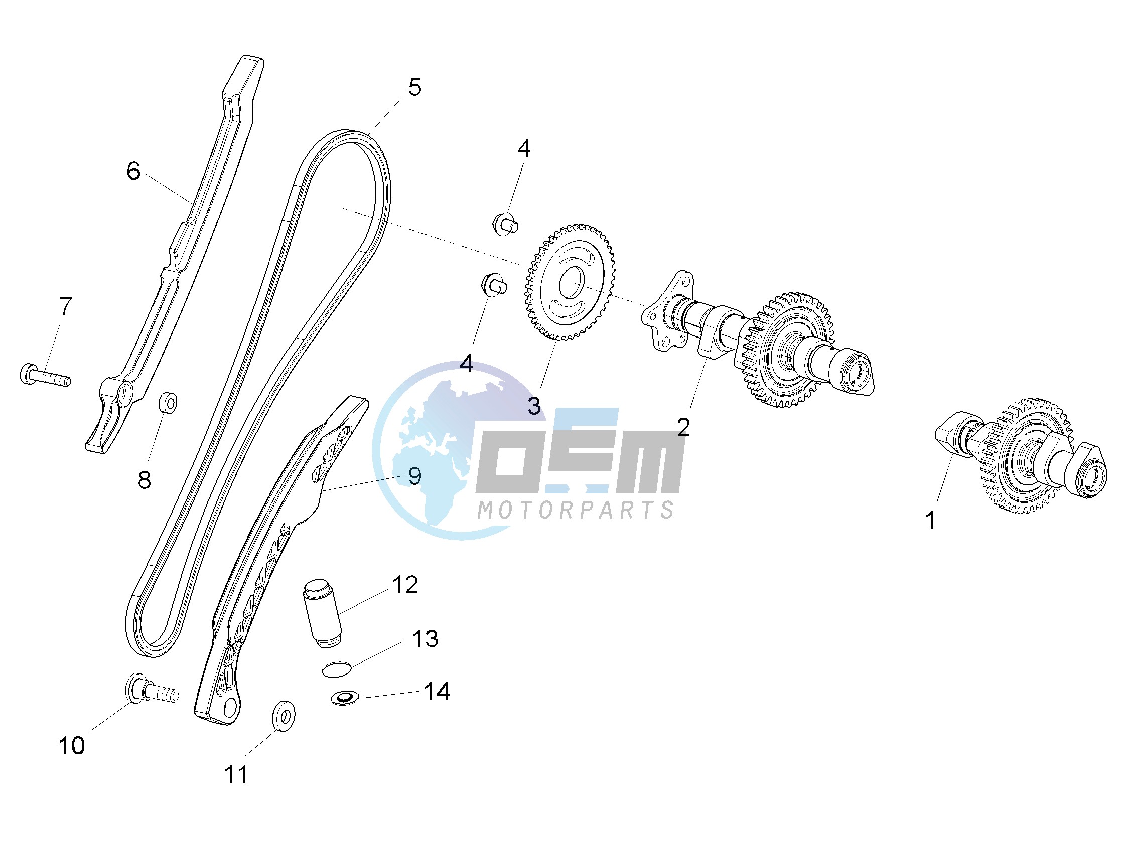 Rear cylinder timing system