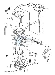 LT-F250 1997 drawing CARBURETOR