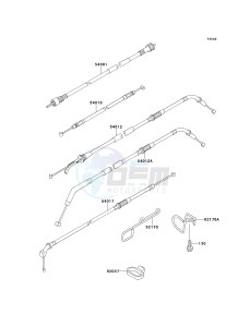 ZX 1100 E [GPZ 1100] (E1-E3) [GPZ 1100] drawing CABLES