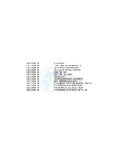 GSX1200 (E4) drawing * COLOR CHART *