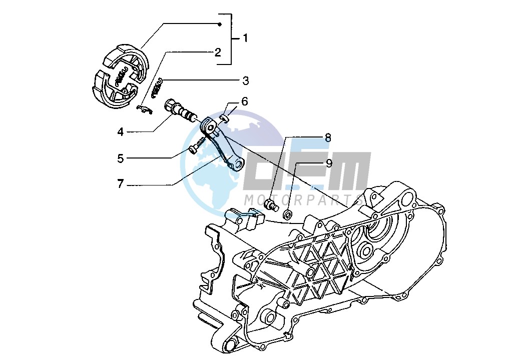 Rear brake lever