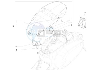 SPRINT 50 4T 4V NOABS E2 (NAFTA) drawing Saddle/seats