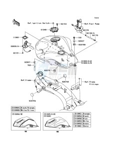 Z1000 ZR1000B9F FR GB XX (EU ME A(FRICA) drawing Fuel Tank