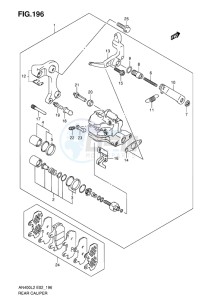 AN400 BURGMAN EU-UK drawing REAR CALIPER