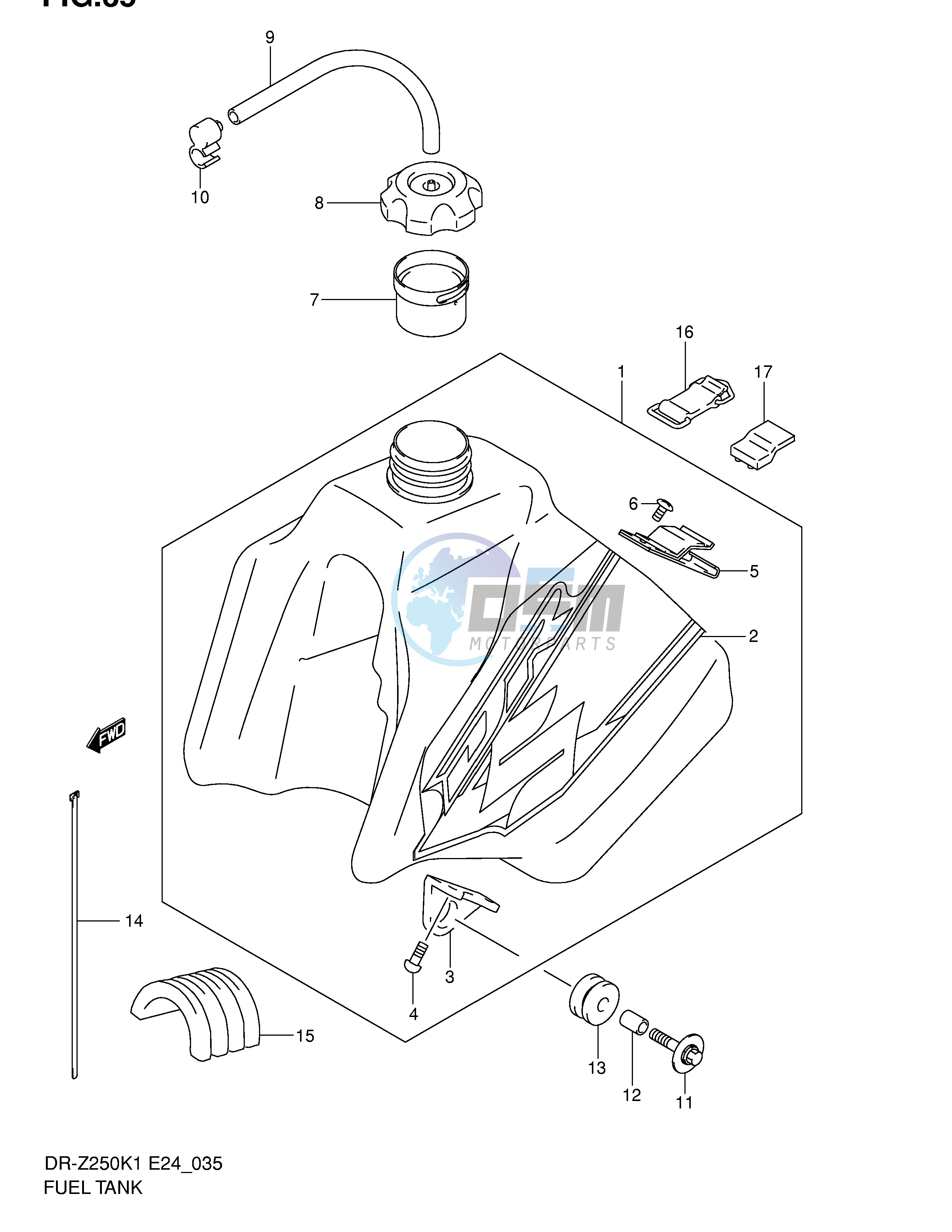 FUEL TANK (MODEL K1)