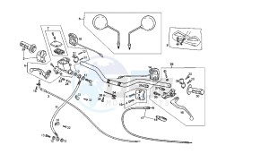 TERRA - ADVENTURE - 125 CC VTHTS1A2B VTHTS1A1A 4T EU3 - 4T ADVENTURE drawing HANDLEBAR - CONTROLS