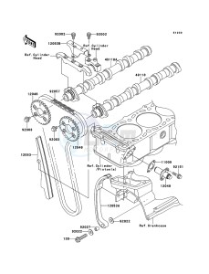 ZRX1200R ZR1200-A5H FR GB XX (EU ME A(FRICA) drawing Camshaft(s)/Tensioner