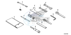 CBR250RF CBR250R Europe Direct - (ED) drawing TOOLS