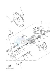 YXZ1000R SS YXZ10YESJ YXZ1000R SS (B0F3) drawing REAR BRAKE CALIPER 2