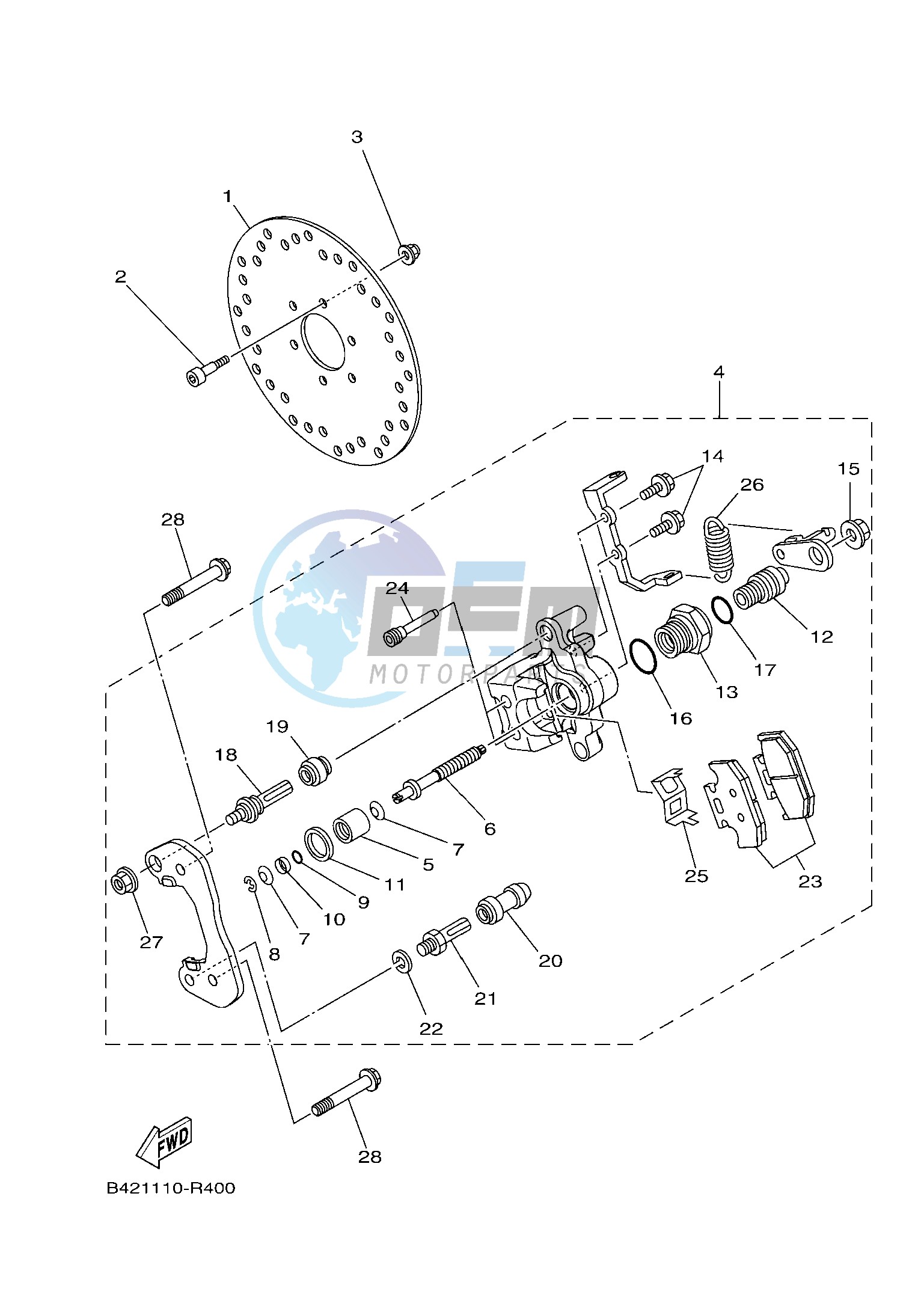 REAR BRAKE CALIPER 2