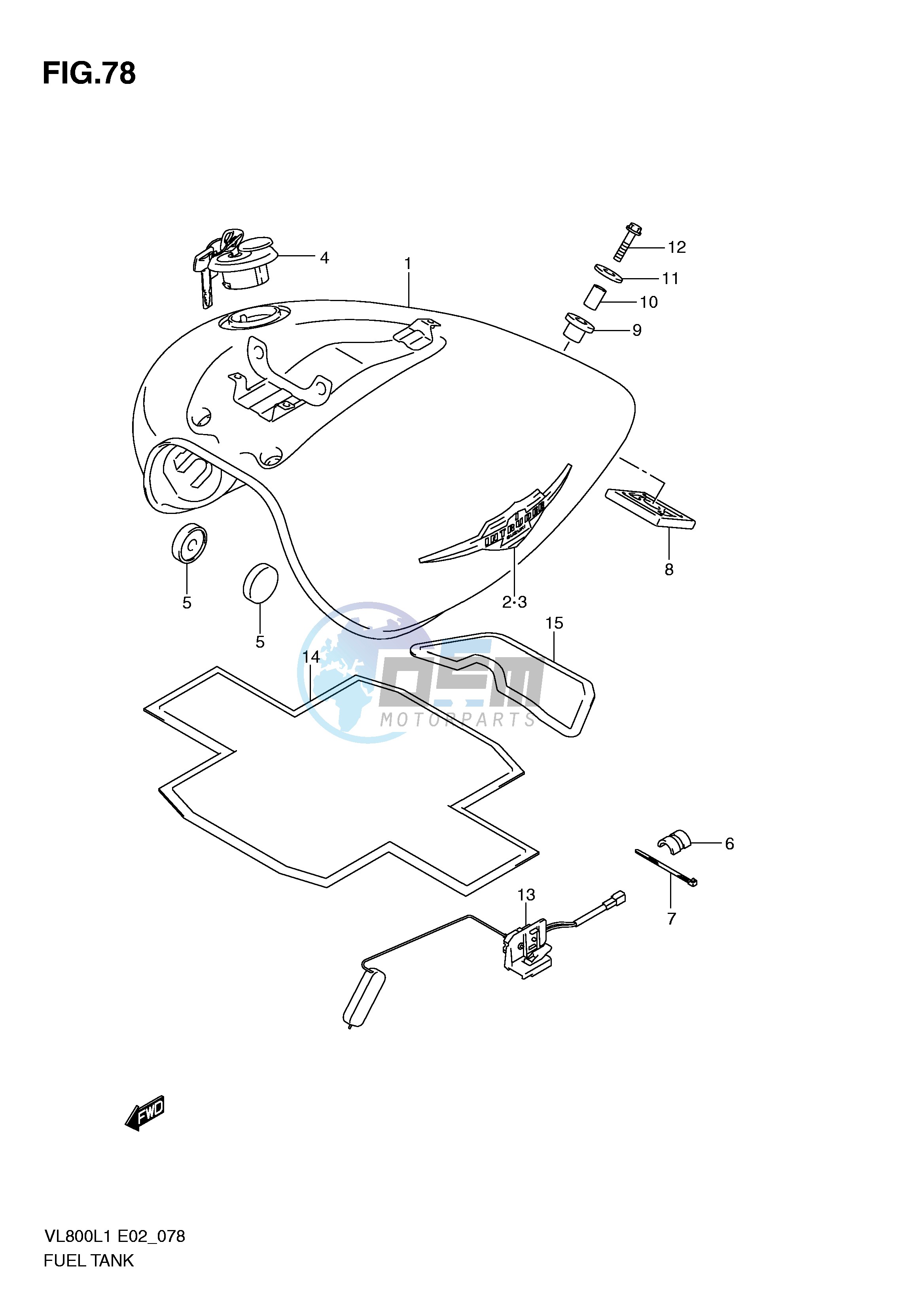 FUEL TANK (VL800UEL1 E19)