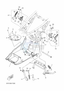 CZD300-A XMAX 300 (BBA1) drawing STAND & FOOTREST