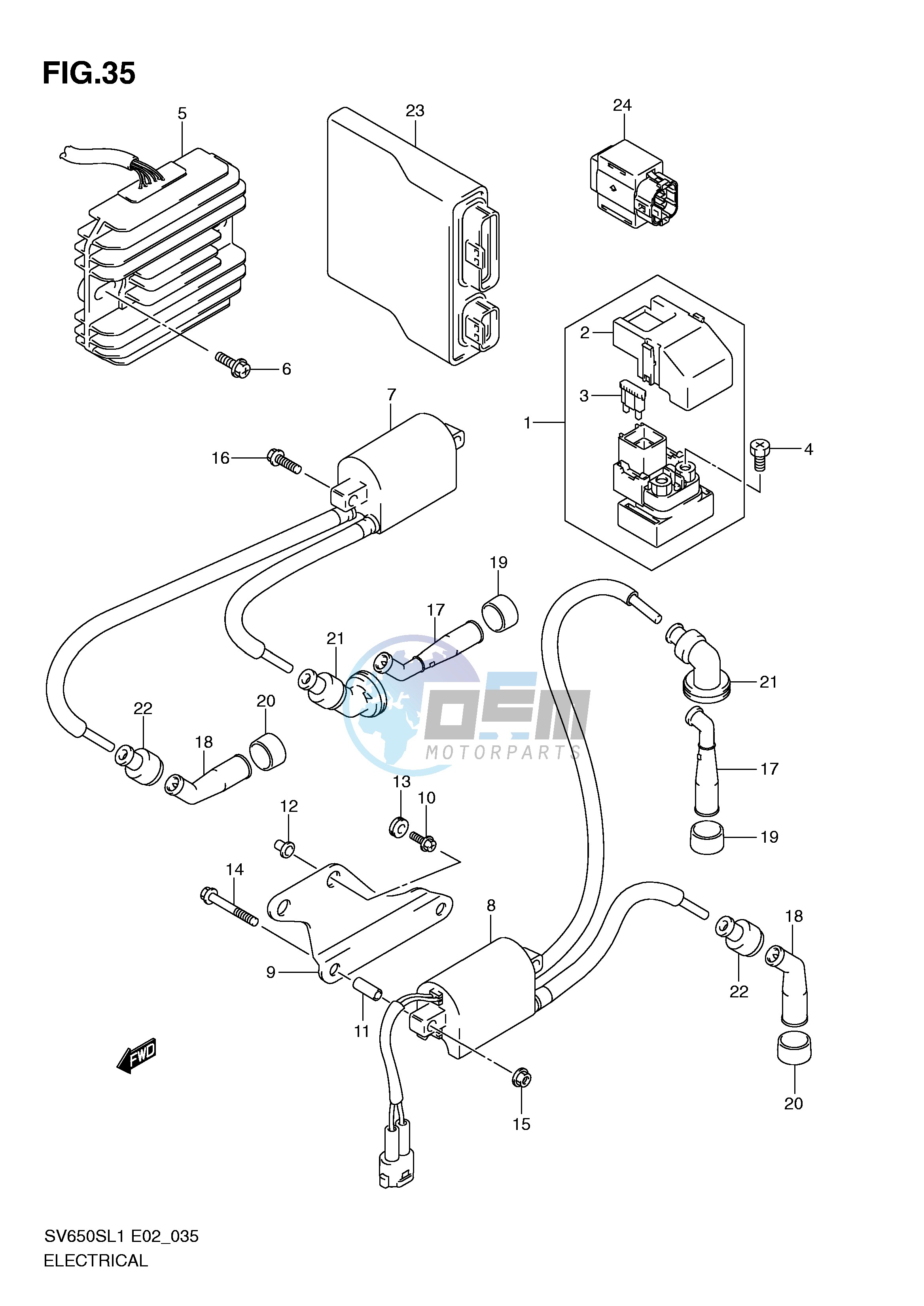 ELECTRICAL (SV650SL1 E24)