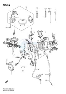 TU250X (E28) drawing WIRING HARNESS