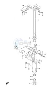 DF 20A drawing Swivel Bracket Remote Control w/Power Tilt