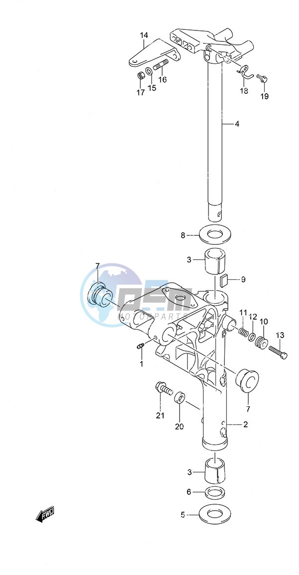 Swivel Bracket Remote Control w/Power Tilt