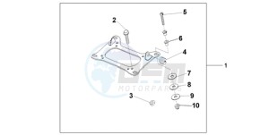 CBF600NA9 UK - (E / ABS MKH) drawing KIT CARRIER BRKT