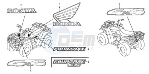 TRX350TE FOURTRAX ES drawing MARK