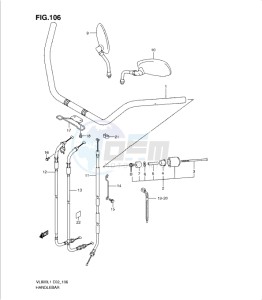 VL800 drawing HANDLEBAR (VL800TL1 E24)