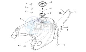 Stelvio 1200 8V STD - NTX drawing Fuel tank