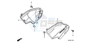 CB600F3A Australia - (U / ST) drawing SIDE COVER