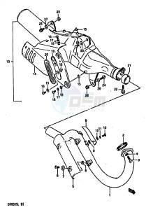 DR800S (E4) drawing MUFFLER