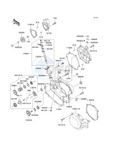 KX 85 A [KX85 MONSTER ENERGY] (A6F - A9FA) A7F drawing ENGINE COVER-- S- -