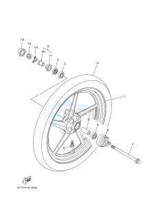 YBR125ESD (51P3) drawing FRONT WHEEL