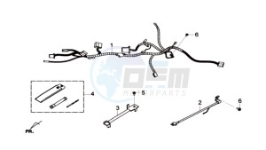 GTS 125I L6 drawing WIRING HARNASS