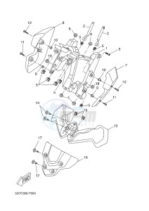 MT125A MT-125 ABS (5D7M) drawing COWLING 2