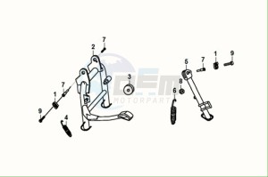 E-XPRO (EH4LW1-EU) (M0) drawing MAIN STAND - SIDE STAND