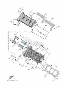 MT-09 MTN890 (B7NC) drawing CYLINDER HEAD