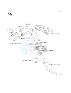 KVF 750 B (BRUTE FORCE 750 4X4I) (B6F-B7FA) B6F drawing FUEL PUMP