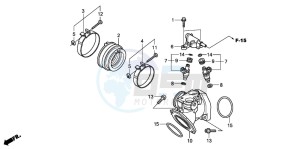 VT750C drawing INTAKE MANIFOLD