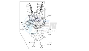 SONAR - 125 CC VTHLS1A1A 4T drawing CYLINDER HEAD - VALVES