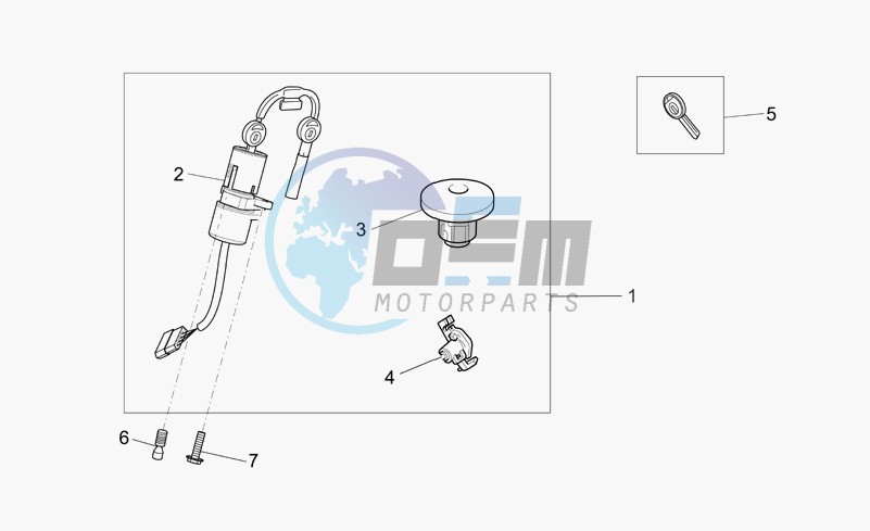 Lock hardware kit