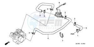 VFR8009 Europe Direct - (ED / MME) drawing AIR INJECTION VALVE