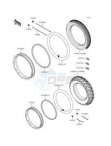 ZL 600 B [ELIMINATOR 600] (B2-B3) [ELIMINATOR 600] drawing TIRES