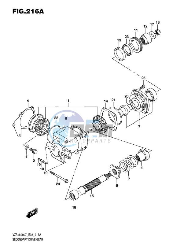 SECONDARY DRIVE GEAR