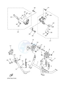 XP500 TMAX T-MAX 530 (2PWB) drawing STAND & FOOTREST