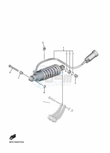 NIKEN MXT850 (BD5F) drawing REAR SUSPENSION