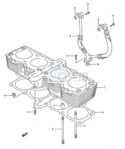 GSX750F (E28) drawing CYLINDER