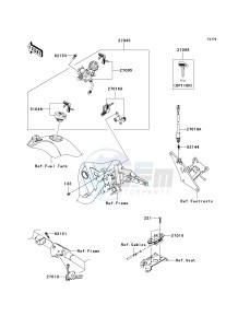 VN 1700 E [VULCAN 1700 CLASSIC] (9G-9FA) E9F drawing IGNITION SWITCH_LOCKS_REFLECTORS