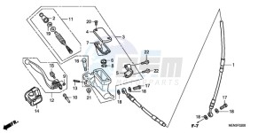 CRF450RA Europe Direct - (ED) drawing FR. BRAKE MASTER CYLINDER