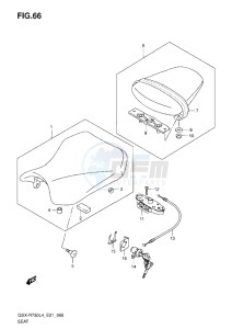 GSX-R750 drawing SEAT L4